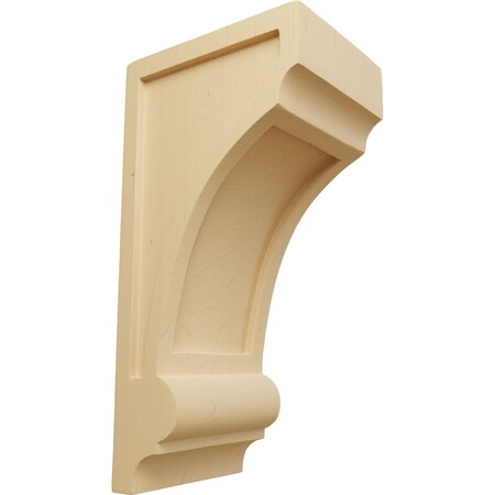 Ekena Millwork 4 3/4"W x 6"D x 12"H Diane Recessed Wood Corbel, Alder CORW05X06X12DIAL